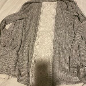 STACCATO open cardigan lace back beautiful sweater small